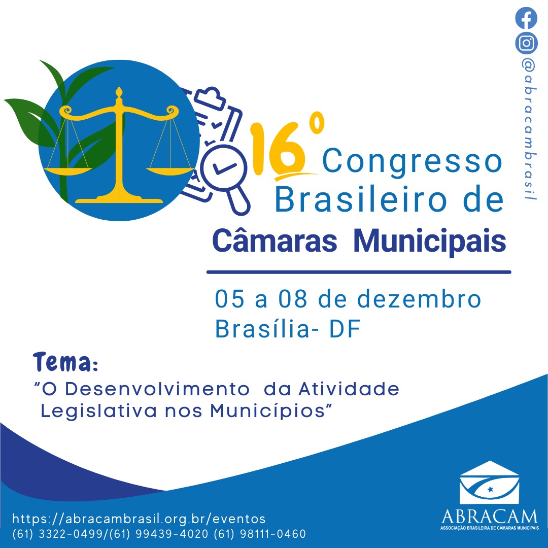 16º Congresso Brasileiro de Câmaras Municipais