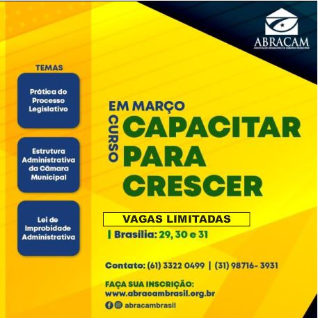 Curso: Capacitar para Crescer-Brasília/DF