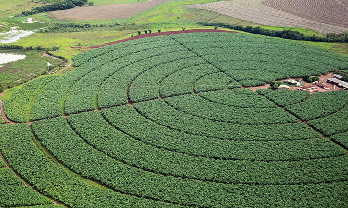 Reservatórios de pivôs centrais de irrigação em Itaí (SP)